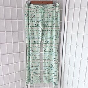 NWT Hello Nite REVOLVE Holiday Santa Flamingo PJ Pajama Pants Small